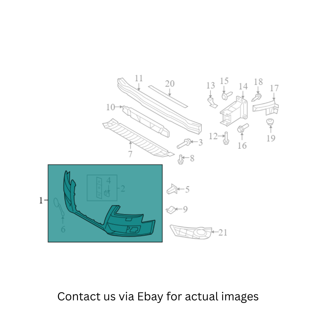 2009 Audi A4 Quattro Front Bumper Cover Used OEM 8K0807105GRU