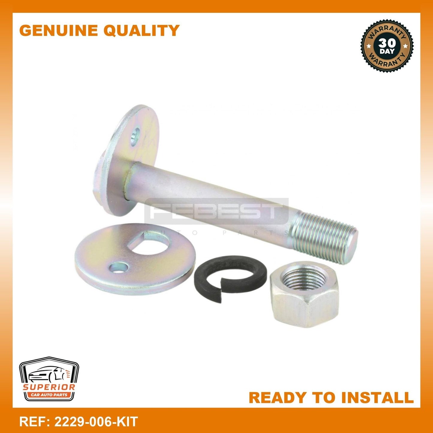 Febest 03-06 Kia Sorento Repair Kit Camber Adjusting Eccentric 2229-006-KIT