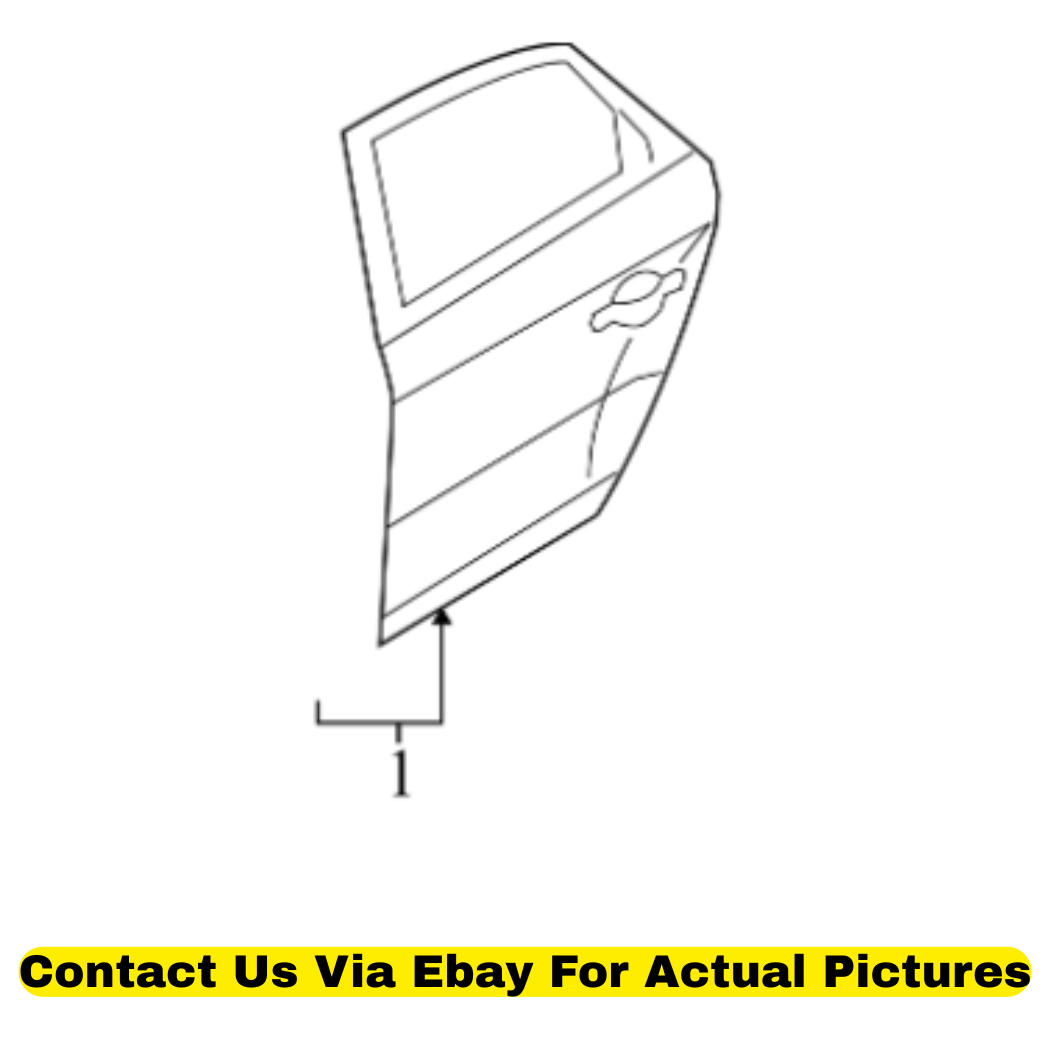 2012 Audi Q5 Rear Left Door Shell Used OEM 8R0833051B