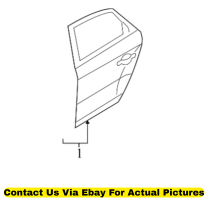 2012 Audi Q5 Rear Left Door Shell Used OEM 8R0833051B