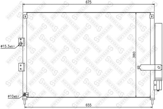 STELLOX 2006-2011 Honda Civic Condenser Component 80110-SNB-A42