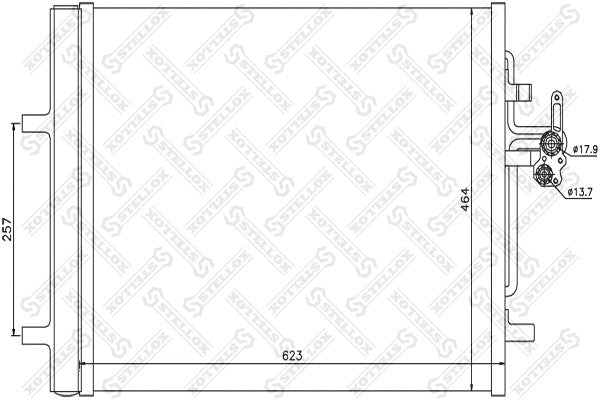 STELLOX 2006-2019 Volvo S60 AC Condenser 30794562