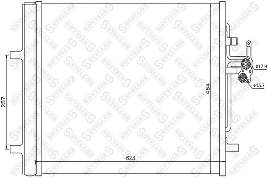 STELLOX 2006-2019 Volvo S60 AC Condenser 30794562