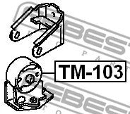 FEBEST 1992-2002 Toyota Camry Front Engine Mount 4AFE/5EFE/7AFE TM-103