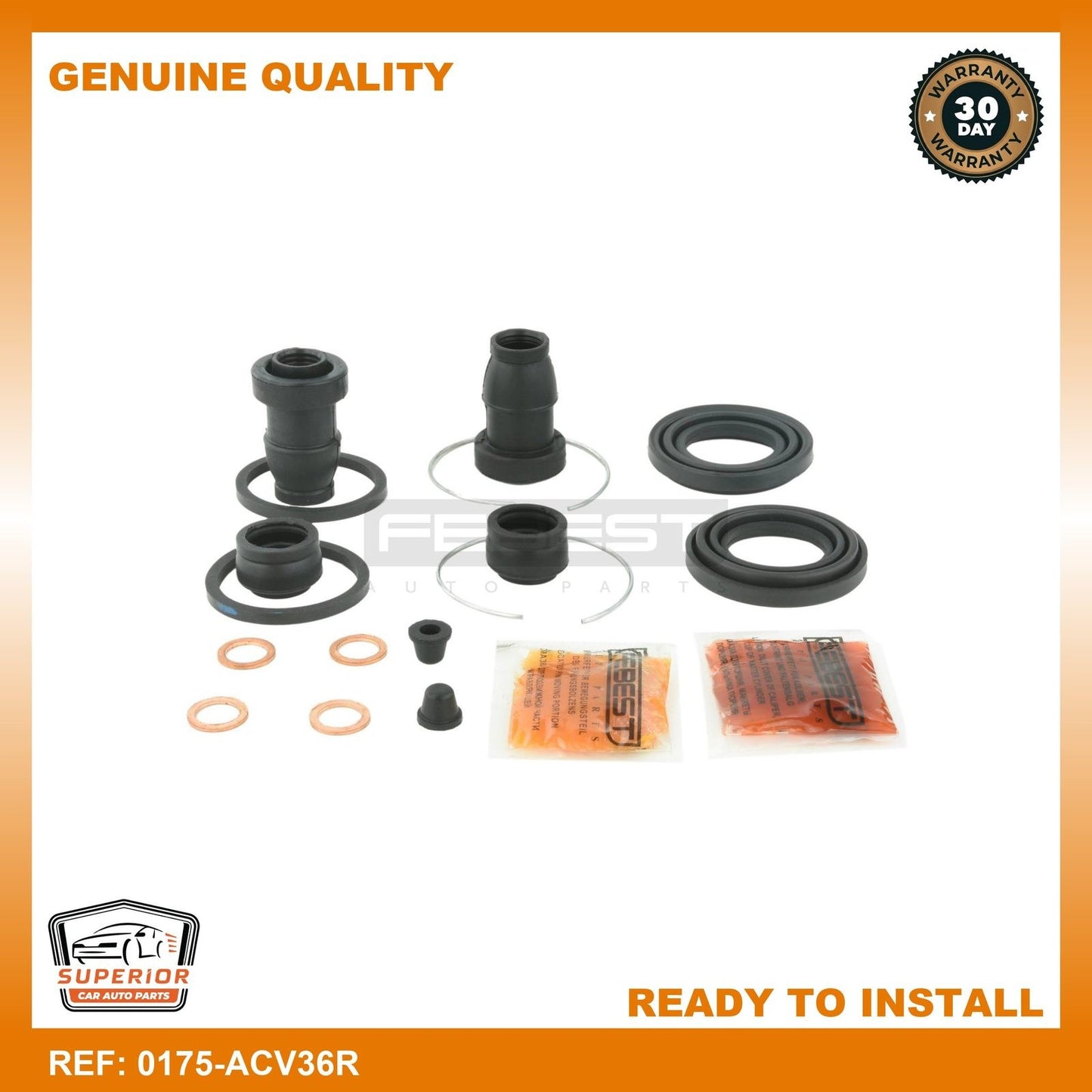 FEBEST 2002 Toyota Camry Rear Brake Caliper Repair Kit 0175-ACV36R