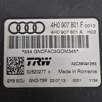 2012-2018 Audi A8 Parking Brake Control Module 4H0907801F