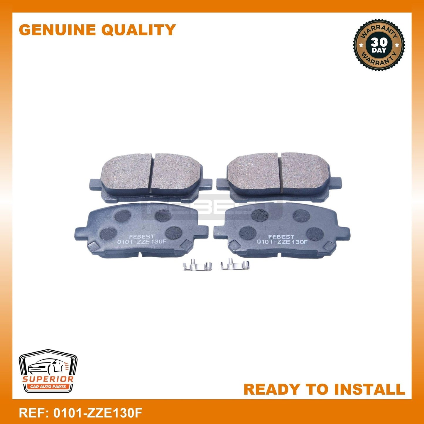 FEBEST General Motors Disc Brake Pad Set 0101-ZZE130F