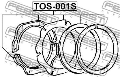 FEBEST TOYOTA, LEXUS REPAIR KIT SEAL SUB-ASSY STEERING KNUCKLE - TOS-001S