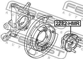 FEBEST 2009-2011 Kia Borrego Rear Wheel Hub 2282-HMR