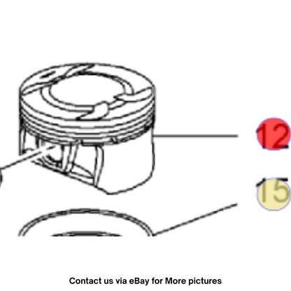 2010 Chevrolet Cruze Engine Piston (Set Of 4) Used OEM 25192326