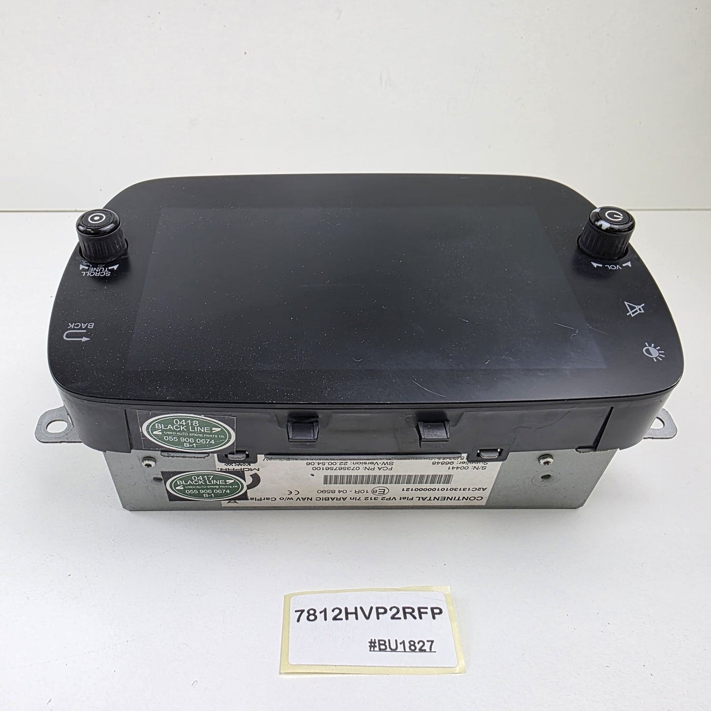 2018-2019 FIAT 500 Radio Display Navigation System 7812HVP2RFP