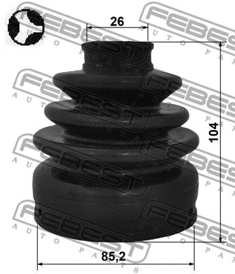 Febest Boot Inner Cv Joint Kit 3515-NL3T