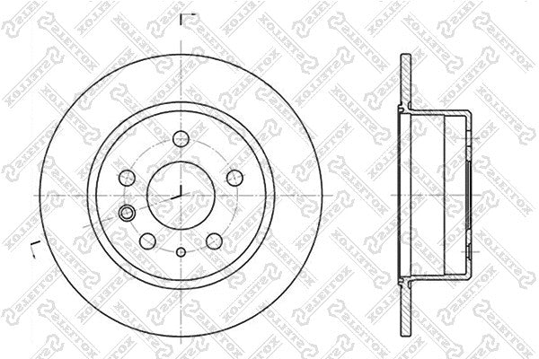 STELLOX MERCEDES-BENZ Brake disc - 1084210812