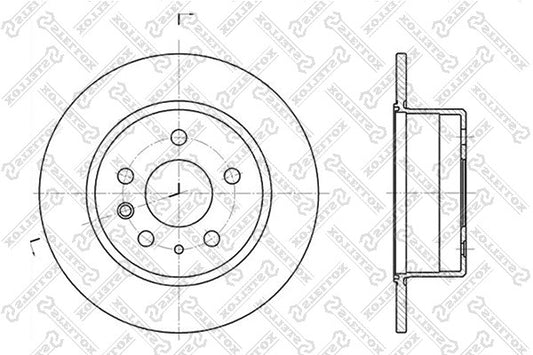 STELLOX MERCEDES-BENZ Brake disc - 1084210812