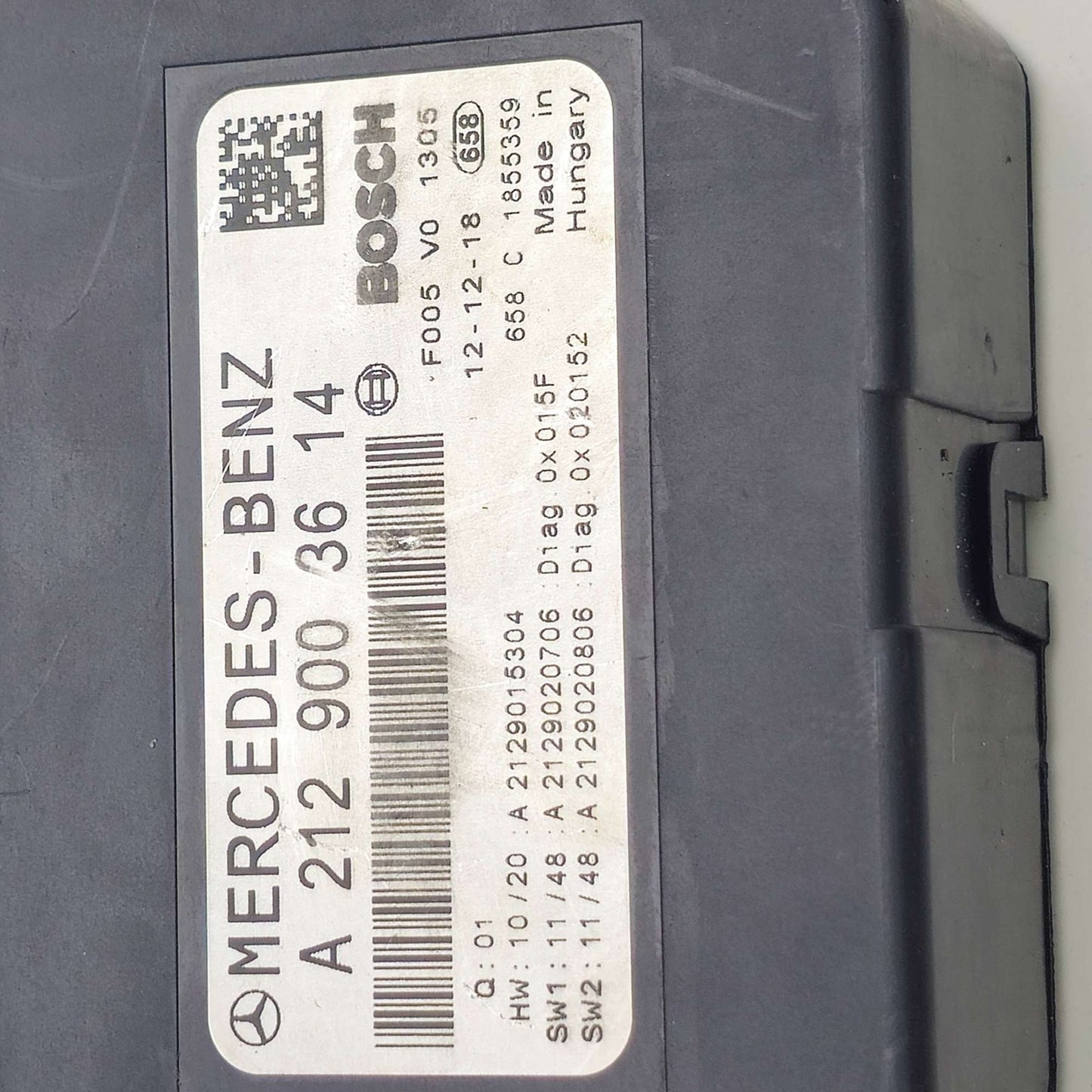 2010-2014 Mercedes-Benz E350 Front Fuse Box Sam Module A2129003614