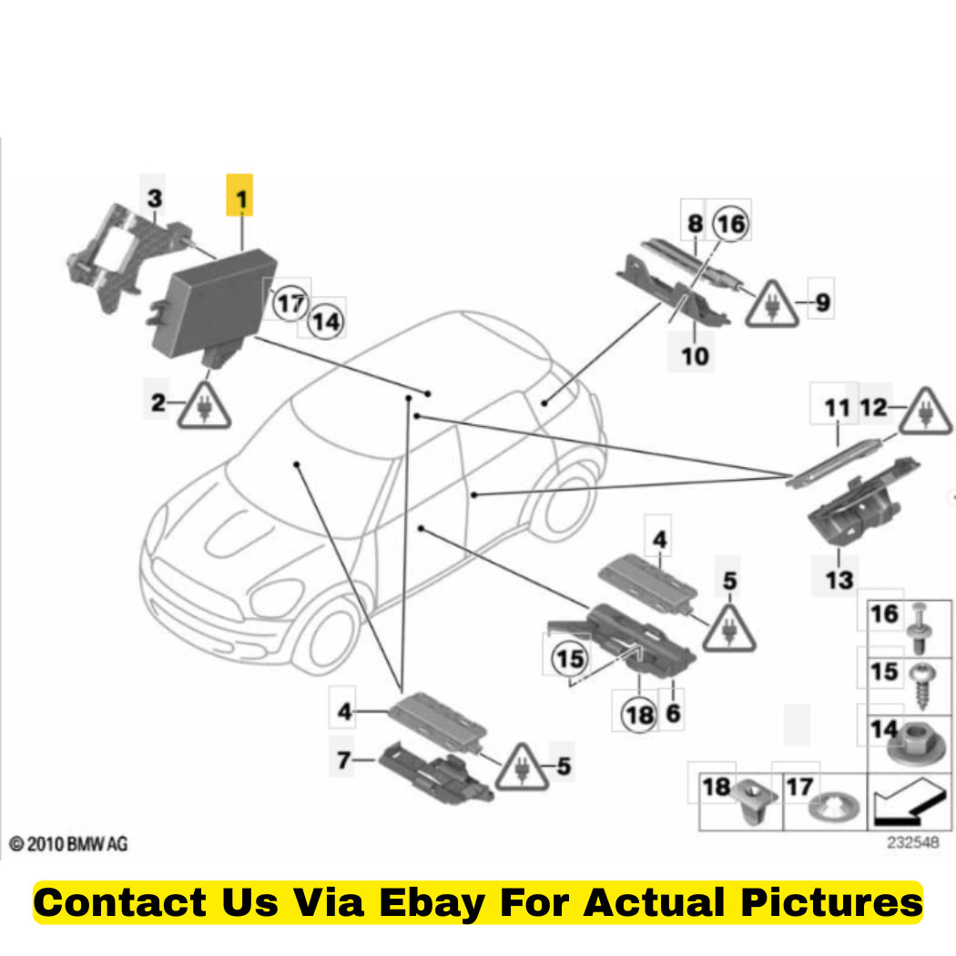 2012 Mini Cooper Countryman Passive Go Control Unit Used OEM 61353451733
