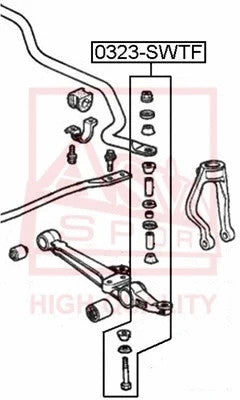 Febest Front Stabilizer Link 0323-STWF