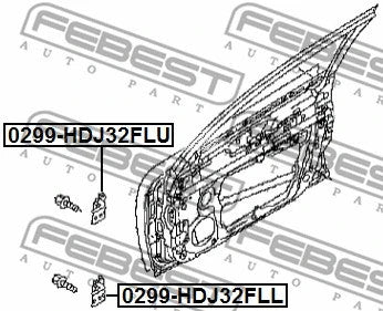 Febest 99-01 Infiniti I30 Front Left Door Upper Hinge 0299-HDJ32FLU