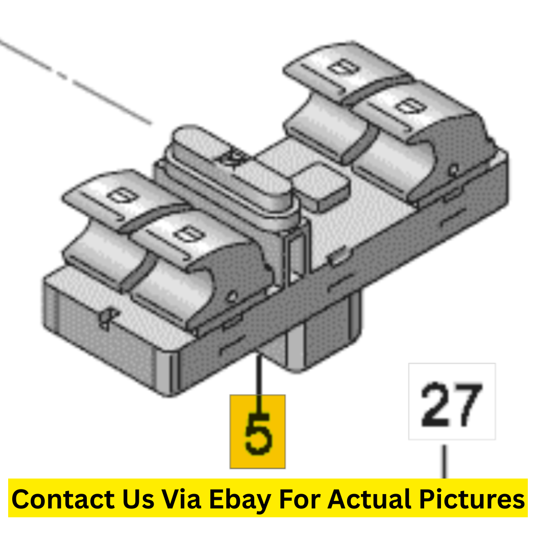 2012 Volkswagen CC Interior Control Switch Combo – Windows, Mirrors & Trunk