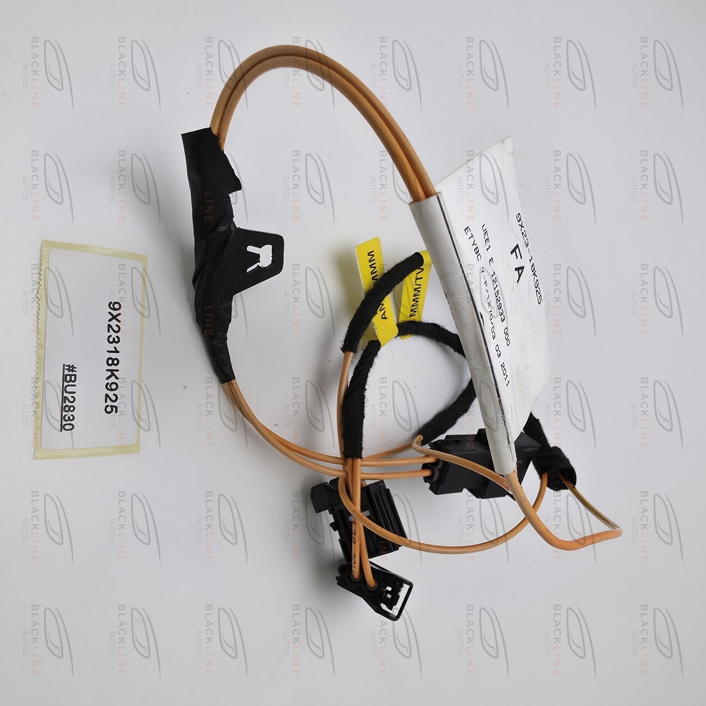 2007-2011 Jaguar XF Audio Stereo Amplifier Fiber Optic Cable Wiring 9X2318K925