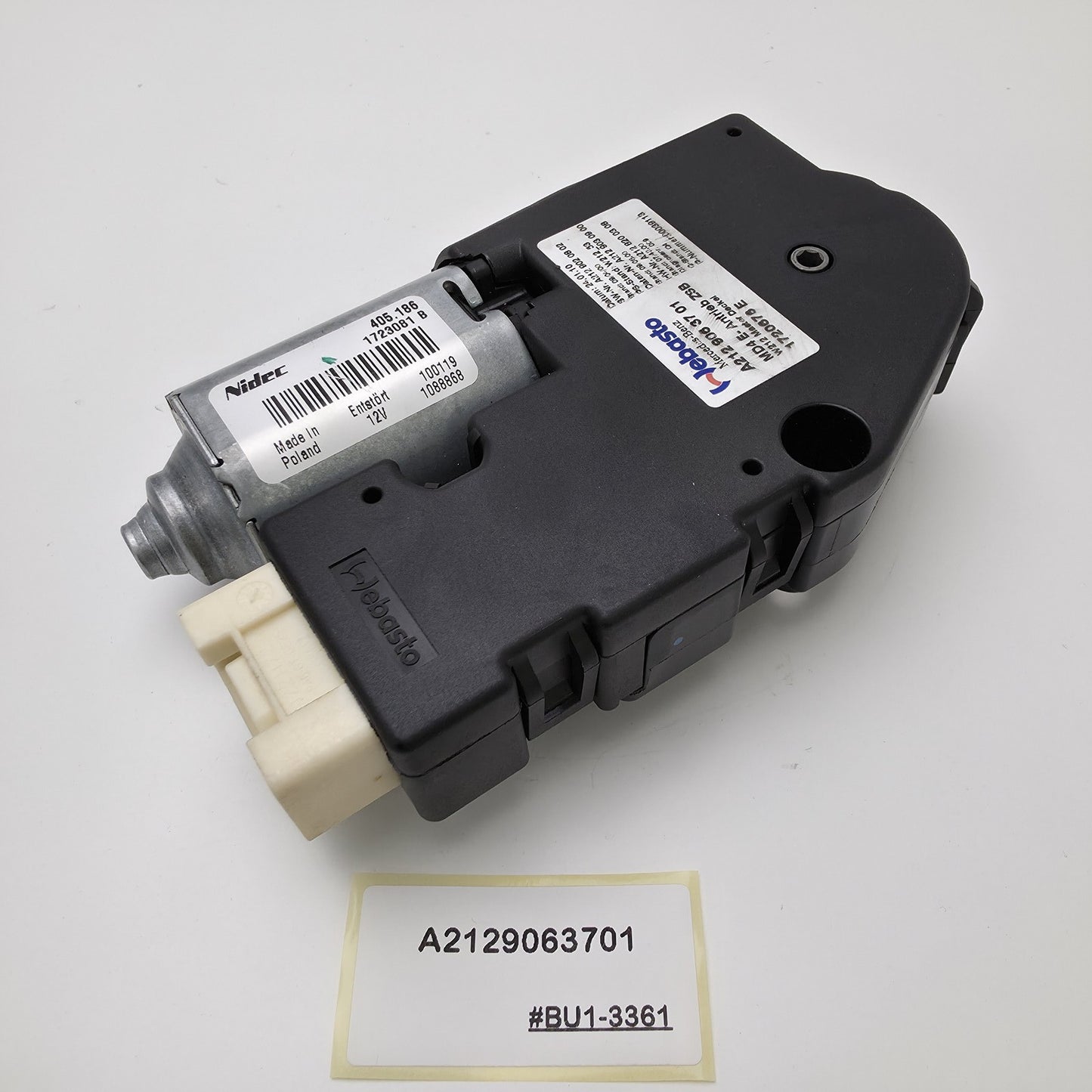 2010-2017 Mercedes-Benz C350 Panoramic Sunroof Motor A2129063701