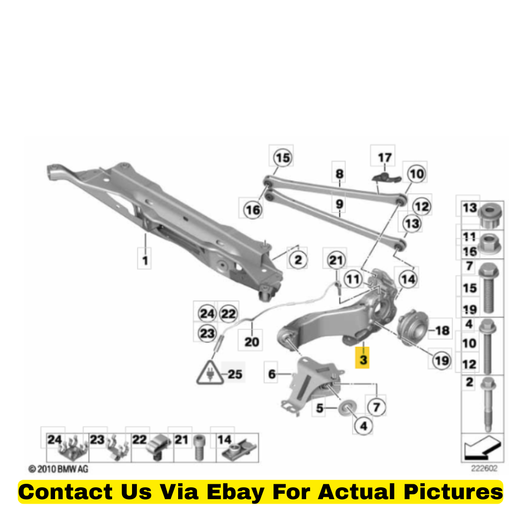 2012 Mini Cooper Countryman Rear Right Trailing Arm Used OEM 33329805658