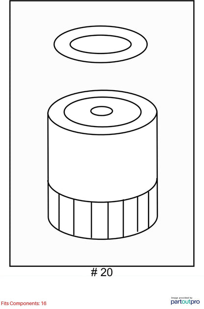 2018 Cadillac CTS Engine Oil Filter Used OEM 12640445