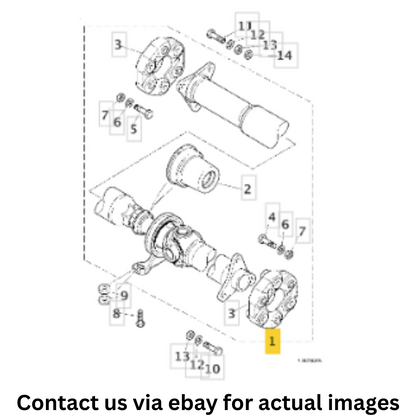 2000 Jaguar S-Type Rear Driveshaft Propshaft Assembly Used OEM XR88981