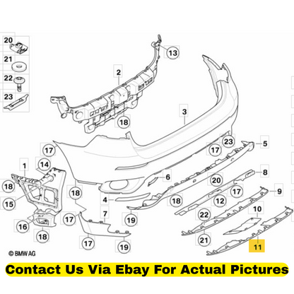 2012 BMW X6 Lower Cover / Underbody Panel Used OEM 51127192879