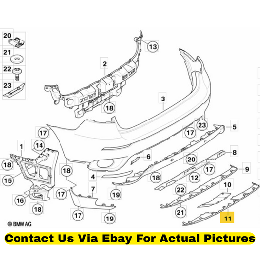 2012 BMW X6 Lower Cover / Underbody Panel Used OEM 51127192879
