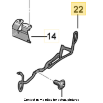 2011–2015 VW Jetta Retaining Bar Used OEM 5C6881559A