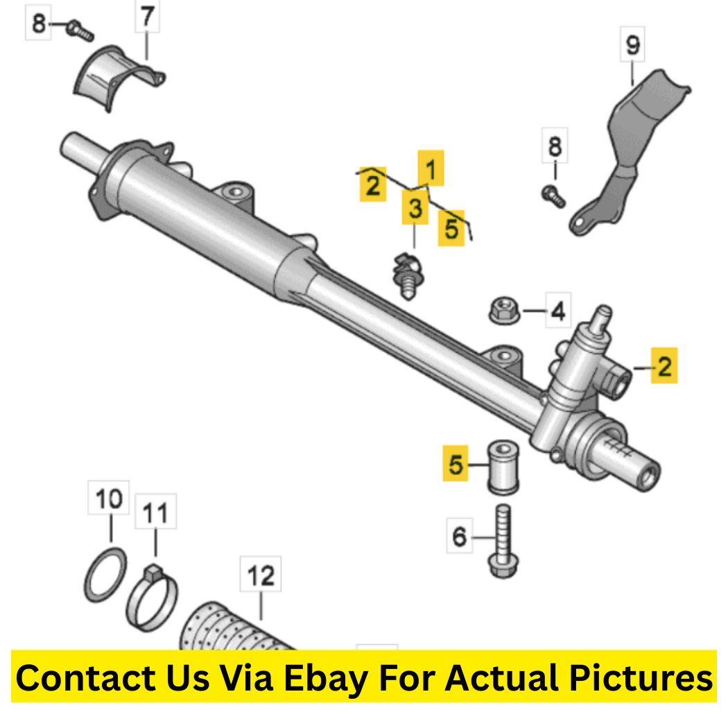 2012 Volkswagen Touareg Steering Gear Rack Used OEM 7P5422063N