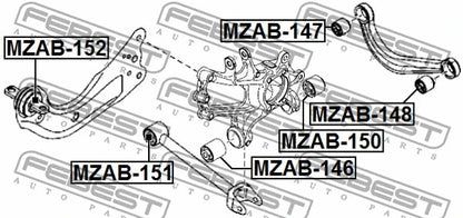 FEBEST 2013-2018 Mazda CX-5 Arm Bushing For Rear Rod MZAB-148