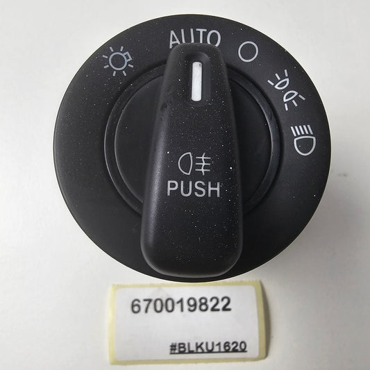 2013-2024 Maserati Ghibli HEADLIGHT CONTROL SWITCH 670019822