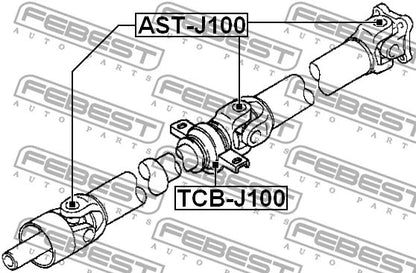 FEBEST TOYOTA, DAIHATSU Drive Shaft Center Support Bearing - TCB-J100