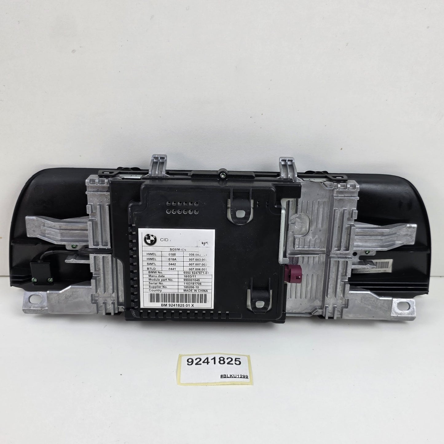 2010-2013 BMW 5 Series F10 CENTRAL INFORMATION DISPLAY SCREEN 9241825