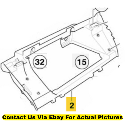 2012 BMW X6 Glovebox Frame Used OEM 51169211029