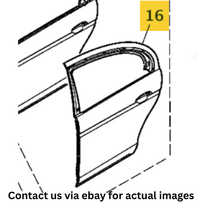 2000 Jaguar S-Type Rear Left (LH) Outer Door Skin Panel Used OEM JLM20744