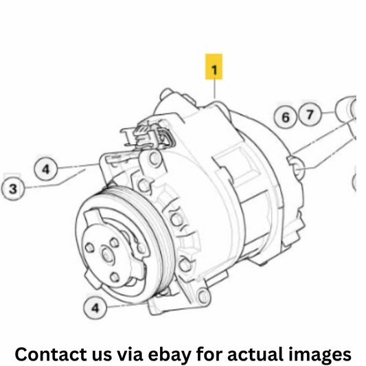 2009 BMW X5 Air Conditioning Compressor Used OEM 64529185142