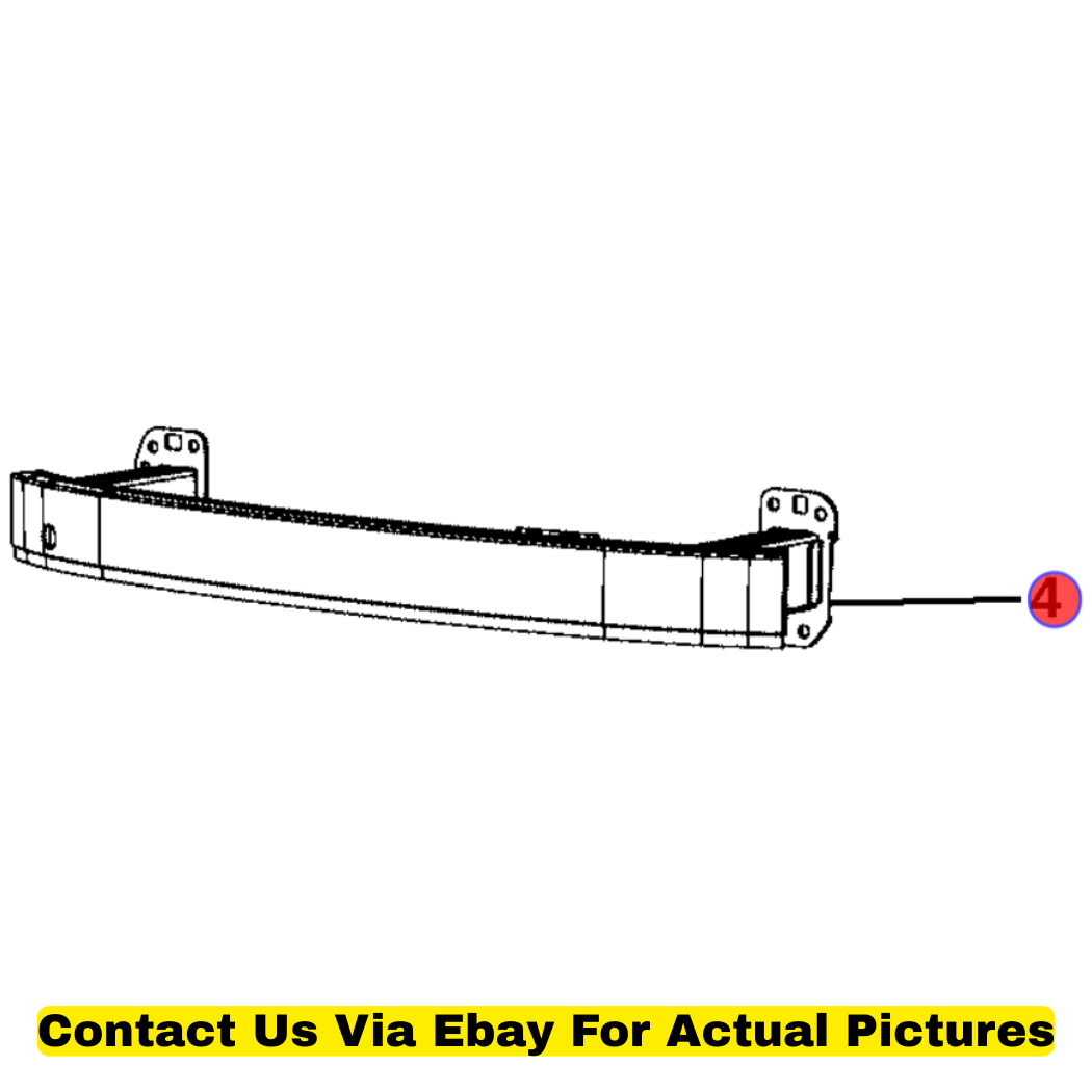 2014 Jeep Cherokee Front Bumper Beam Used OEM 68096072AB