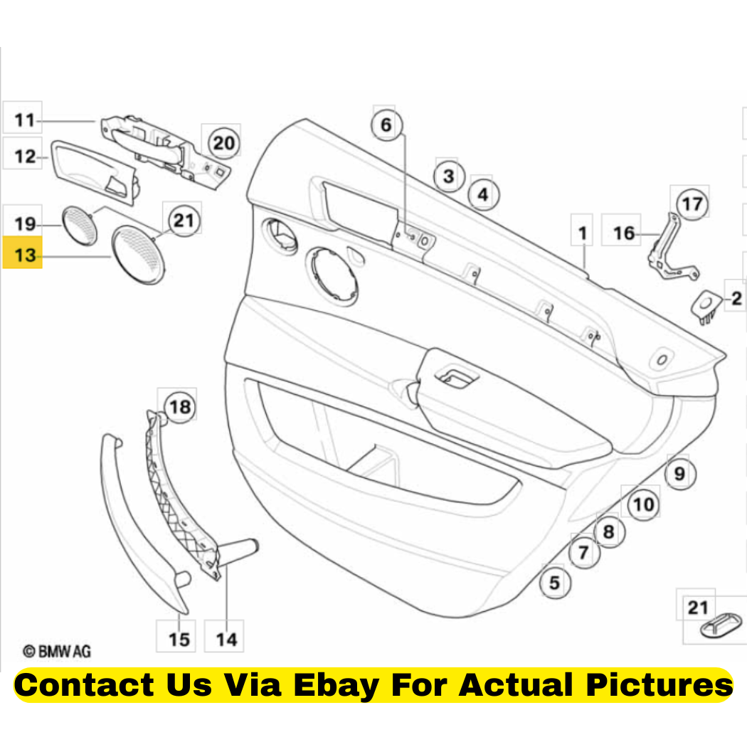 2012 BMW X6 Loudspeaker Cover Used OEM 51416969392