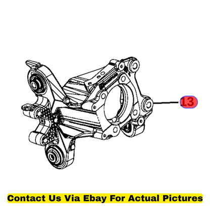 2014 Jeep Cherokee Rear Left Knuckle Used OEM 5090073AB