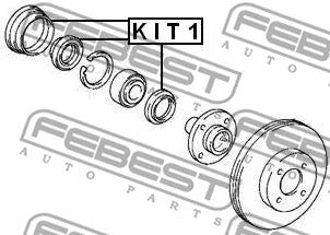 FEBEST 1993-2023 Toyota Corolla Wheel Seal Kit Front KIT1