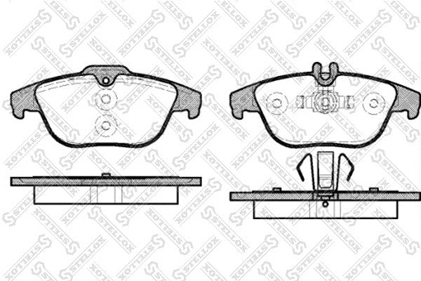 STELLOX 2007-2014 Mercedes-Benz E350 Disc Brake Pad Set Front Axle 0054201620