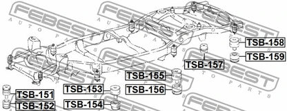 Febest TSB-152 Front Lower Frame  52202-60040