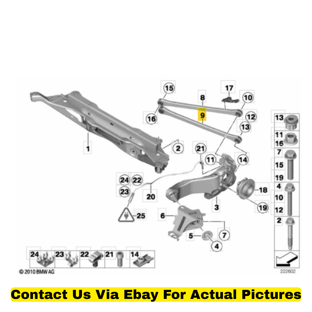 2012 Mini Cooper Countryman Lower Rear Wishbone Used OEM 33326768726