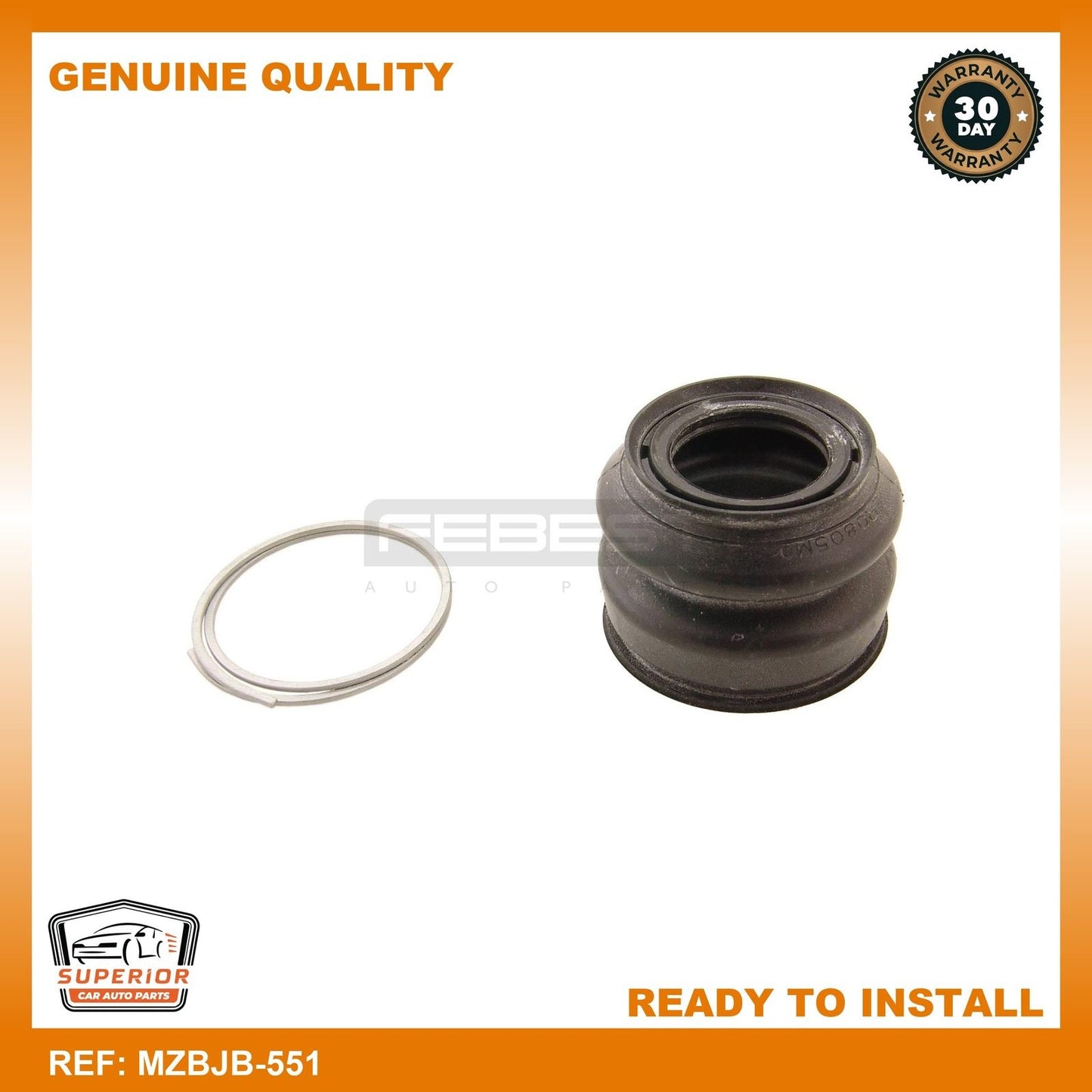FEBEST 2003-2008 Mazda 6 Ball Joint Boot MZBJB-551