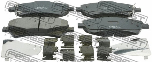 FEBEST 2007-2012 Toyota Corolla Disc Brake Pad Set 0101-ADT270F