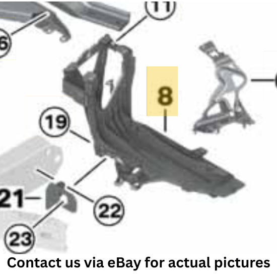2011–2016 BMW 520i Right Support Bracket USED OEM 51647200794
