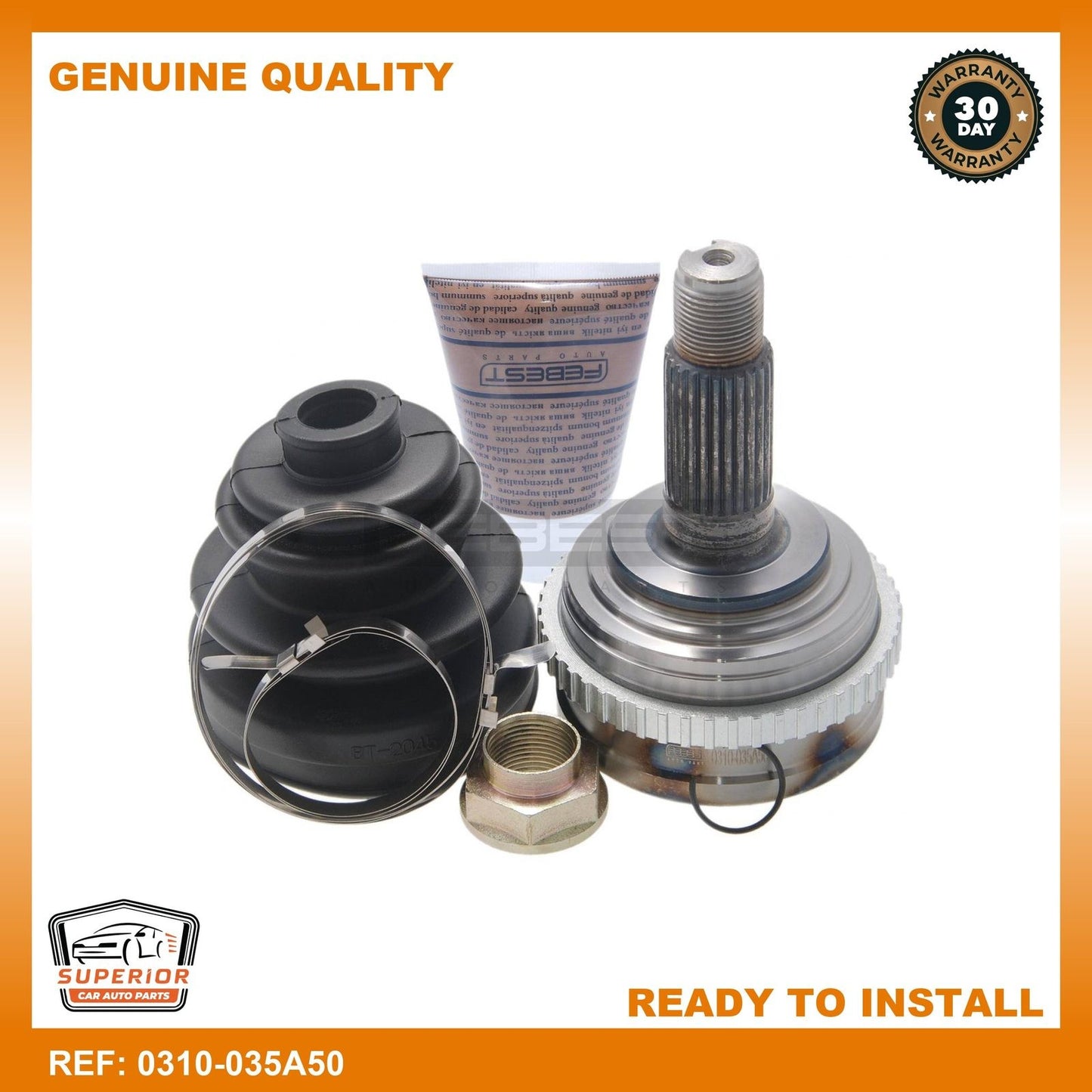FEBEST 1996-1997 Honda Civic del Sol Outer Cv Joint 0310-035A50